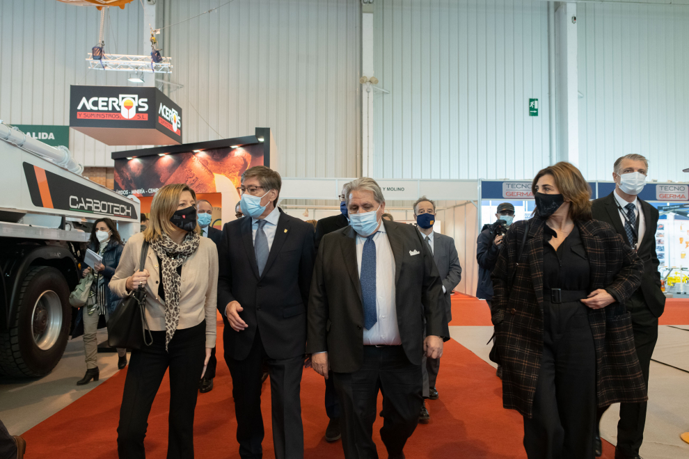 Inauguración del Salón Internacional de Maquinaria de Obras Públicas, Construcciones y Minería, Smopyc, en Feria de Zaragoza.
