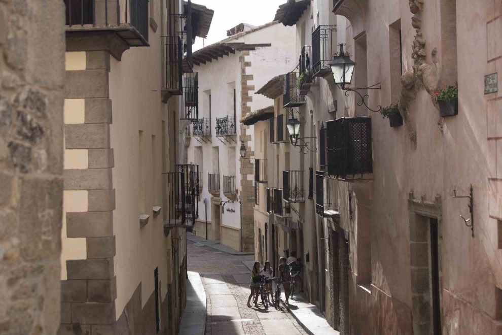 Una calle de Rubielos de Mora