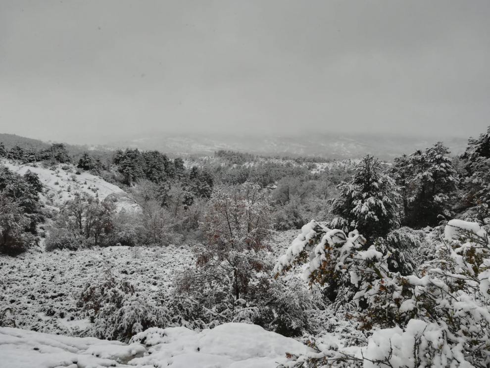 Foto desde Villobas, en el valle de La Guarguera (Alto Gállego, Huesca).