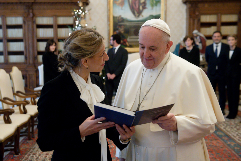 El encuentro entre el Papa y Yolanda Díaz