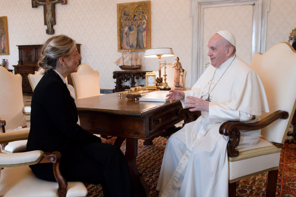 El encuentro entre el Papa y Yolanda Díaz