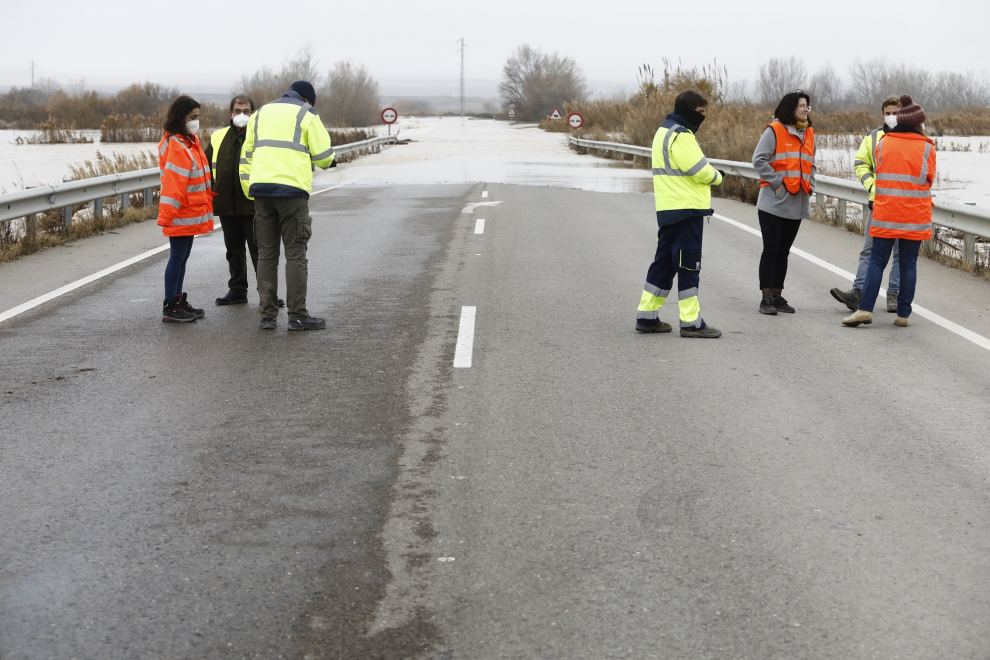 Afecciones entre Pina y Fuentes de Ebro este martes por la mañana.