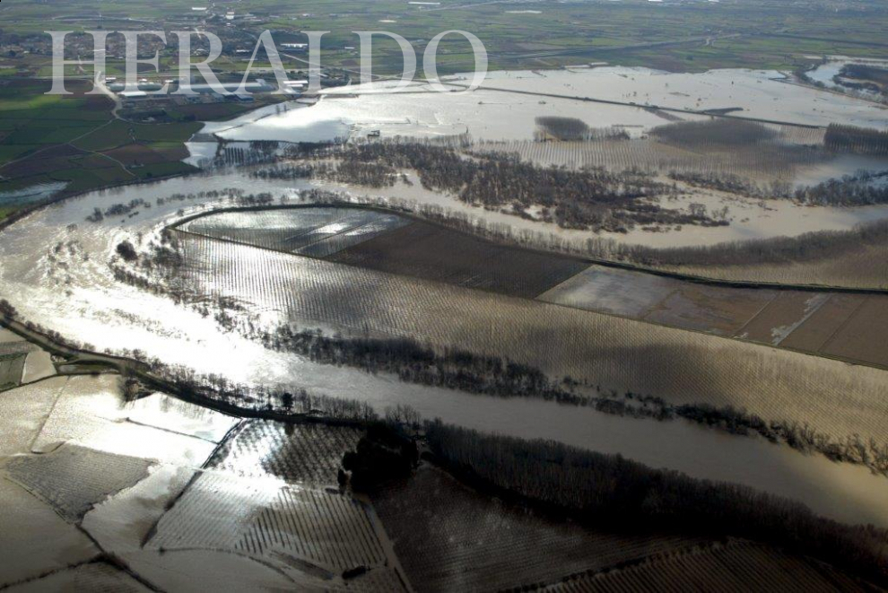Crecida del río Ebro en la Ribera Alta en 2003