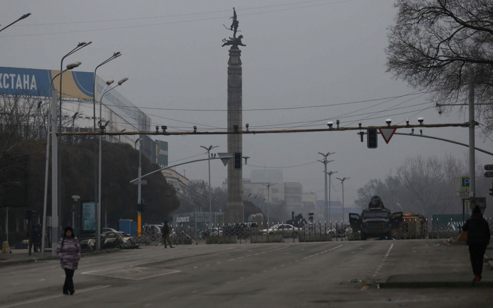 Aftermath of violent protests in Almaty