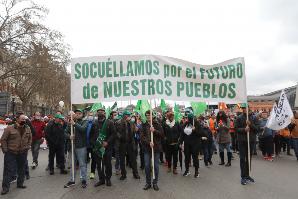 Manifestación del campo en Madrid en defensa del medio rural