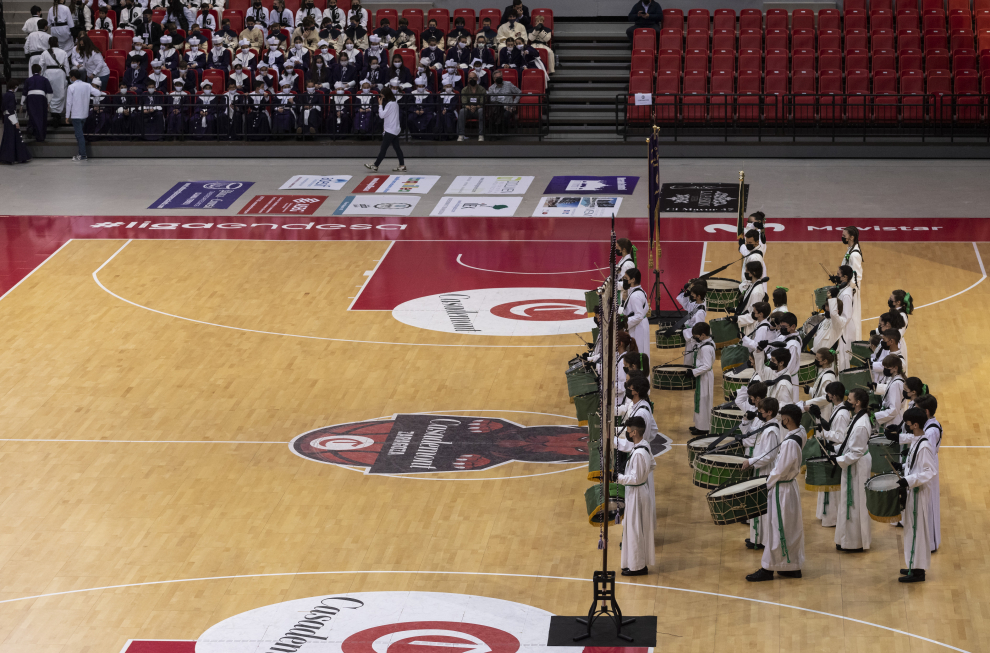Imágenes de la exaltación infantil de instrumentos de Semana Santa