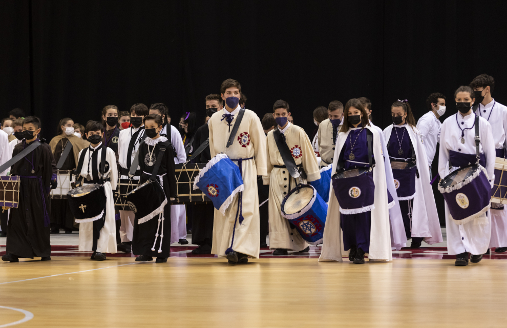Imágenes de la exaltación infantil de instrumentos de Semana Santa