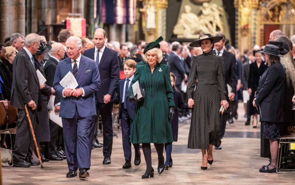 Britain's Prince Andrew, Duke of York, and Prince Edward, Earl of Wessex, attend a service of thanksgiving for late Prince Philip, Duke of Edinburgh, at Westminster Abbey in London, Britain, March 29, 2022. Richard Pohle/Pool via REUTERS BRITAIN-ROYALS/PHILIP-MEMORIAL