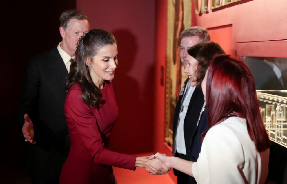 La Reina Letizia asiste al acto inaugural de la 'Spanish Gallery'