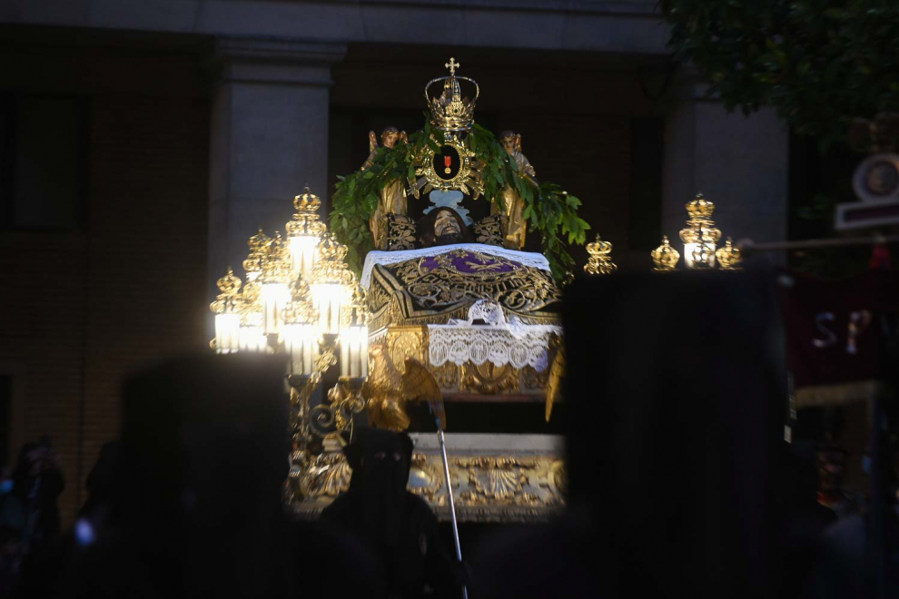 Procesión del Santo Entierro en Zaragoza.