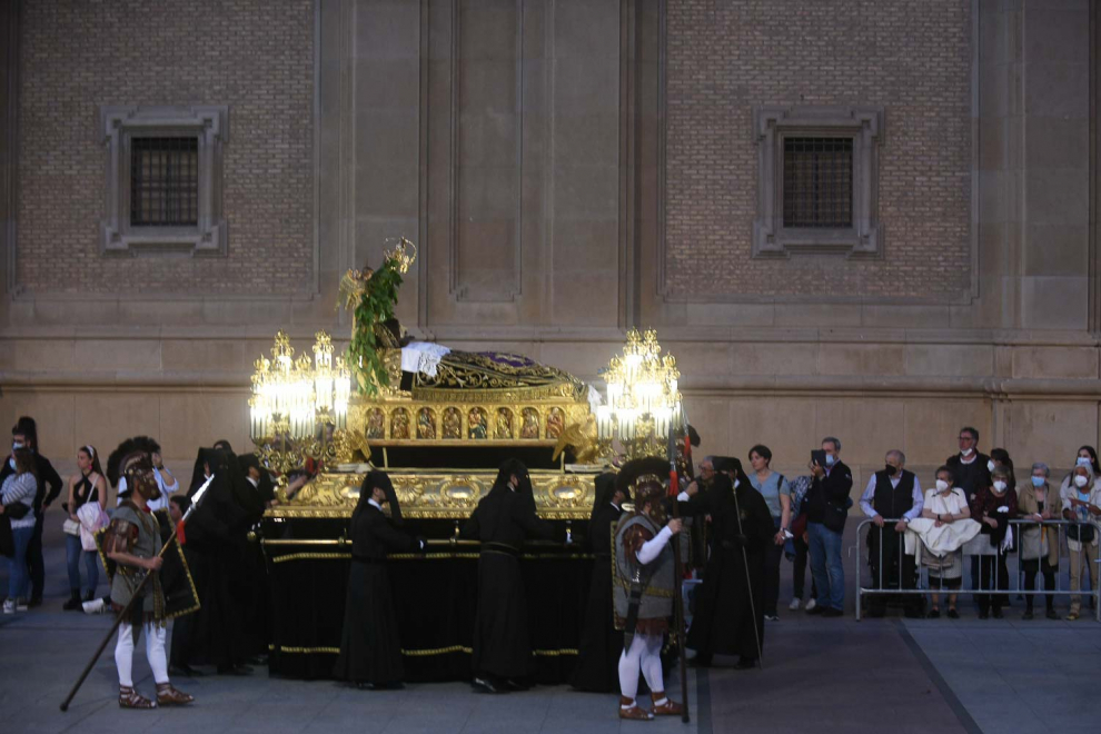 Procesión del Santo Entierro en Zaragoza.