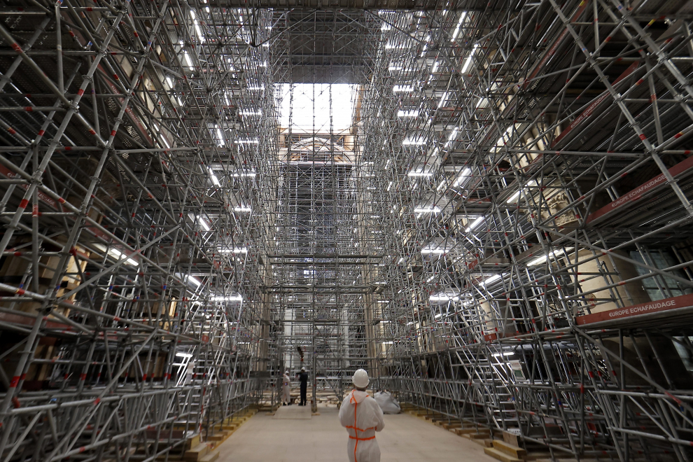 Obras de rehabilitación en la catedral de Notre Dame Imágenes