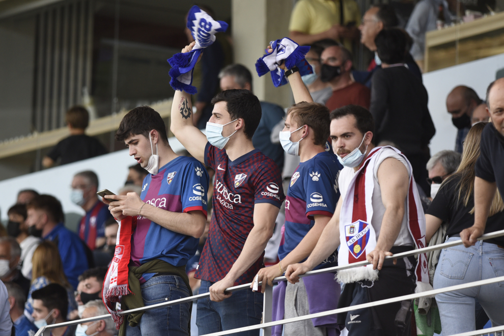 Foto de ambiente en El Alcoraz en el derbi aragonés SD Huesca-Real Zaragoza