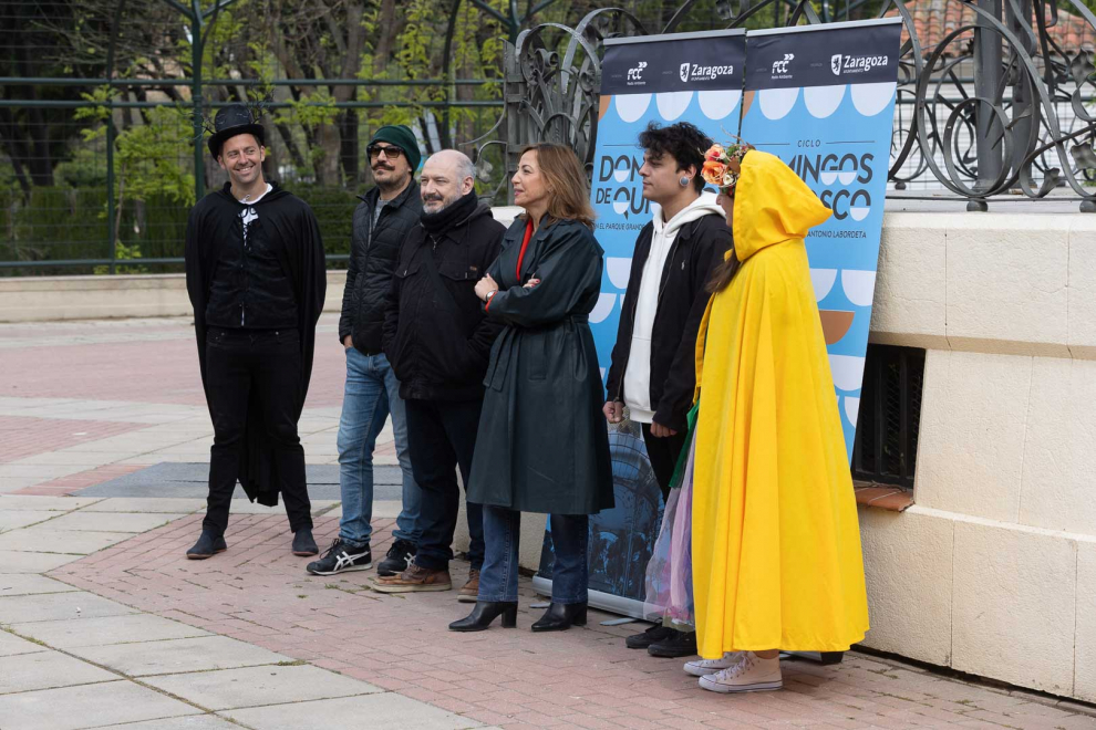 Presentación del programa 'Domingos de Quiosco', que comenzará este 24 de abril en el Parque Grande de Zaragoza.