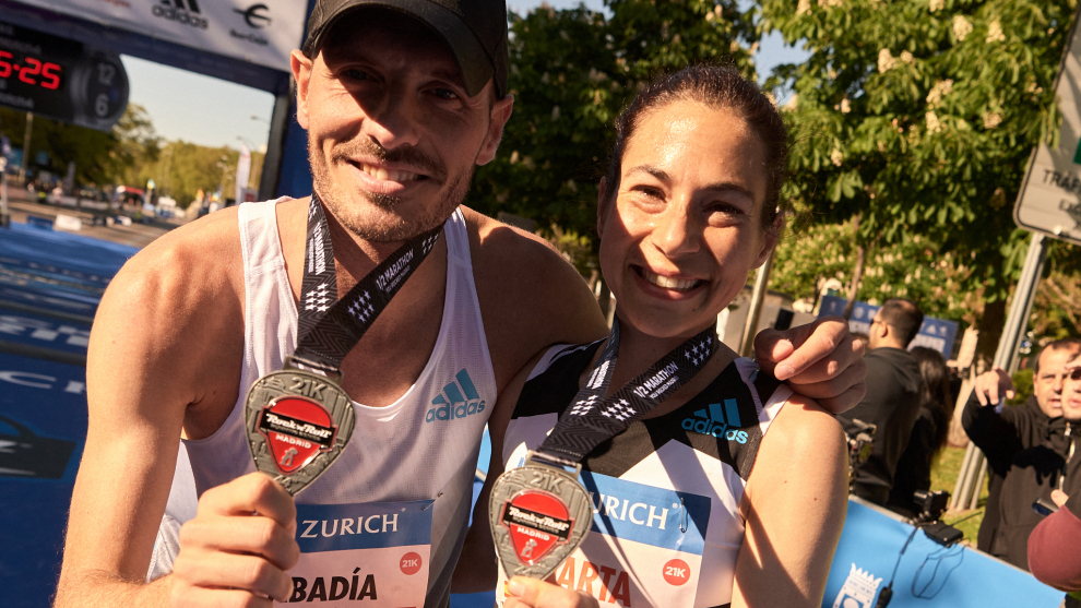 Toni Abadía, vencedor de la  Medio Maratón del Zurich Rock & Roll Running Series Madrid