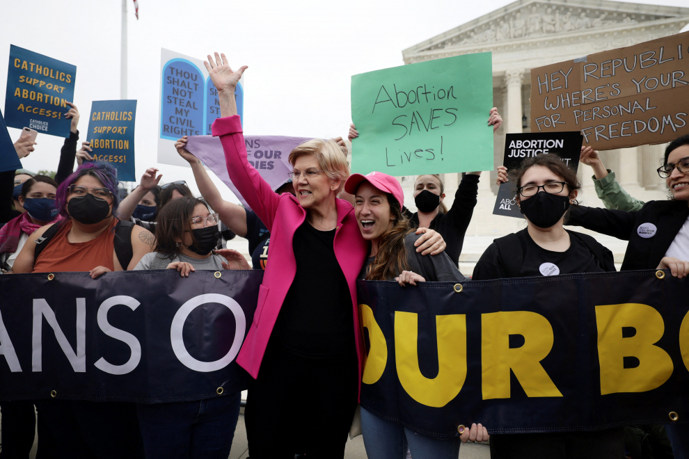 Protestas en Washington a favor y en contra del aborto en Estados Unidos