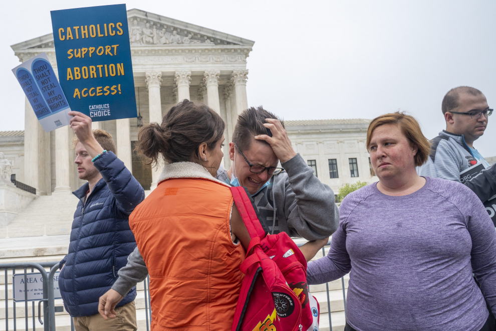 Protestas en Washington a favor y en contra del aborto en Estados Unidos