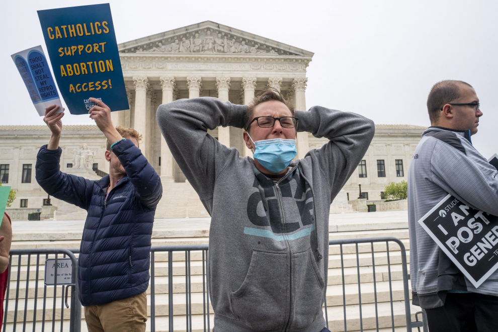 Protestas en Washington a favor y en contra del aborto en Estados Unidos