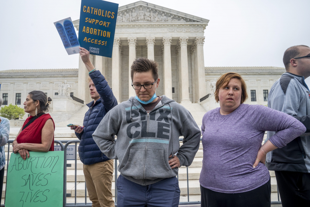 Protestas en Washington a favor y en contra del aborto en Estados Unidos