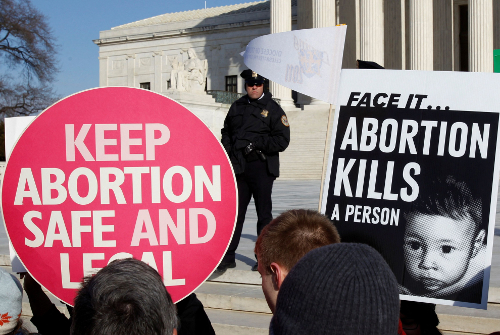 Protestas en Washington a favor y en contra del aborto en Estados Unidos