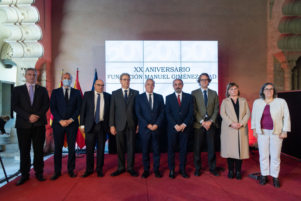 Acto en las Cortes de Aragón por el 20 aniversario de la Fundación Manuel Giménez Abad