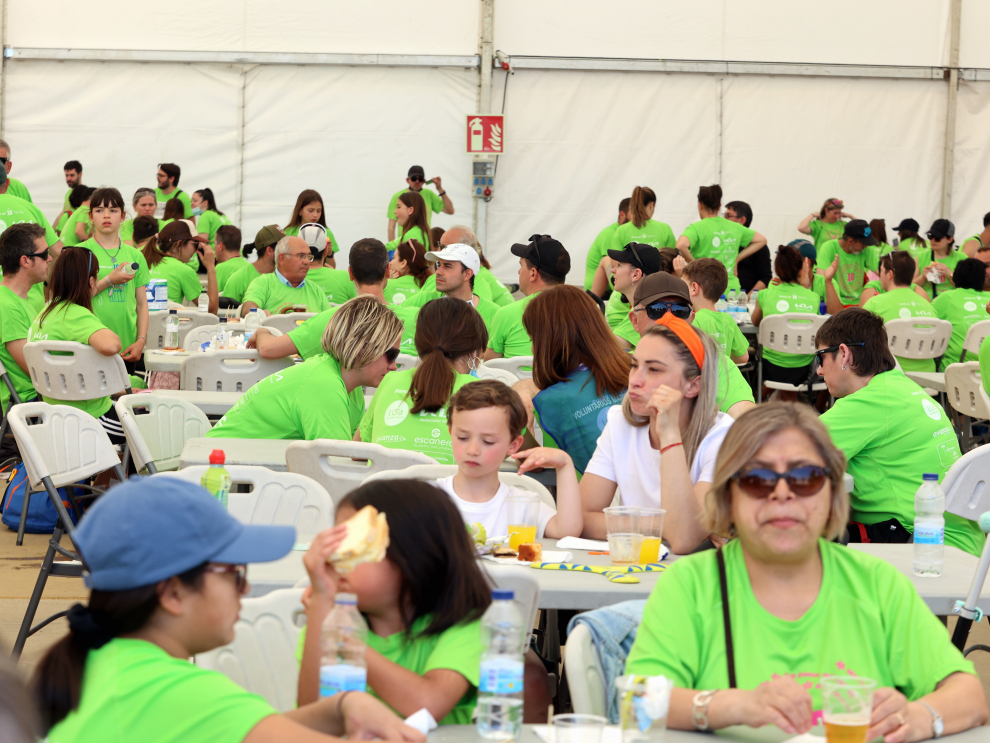Momento para reponer fuerzas y comentar la jornada