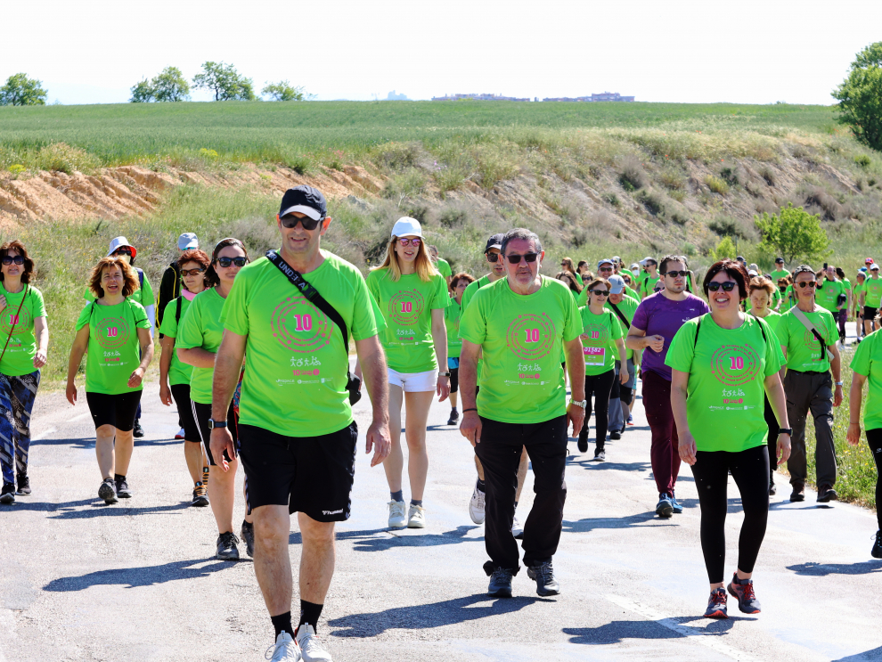 Los "marchosos" recorren los 18 kilómetros de la ruta