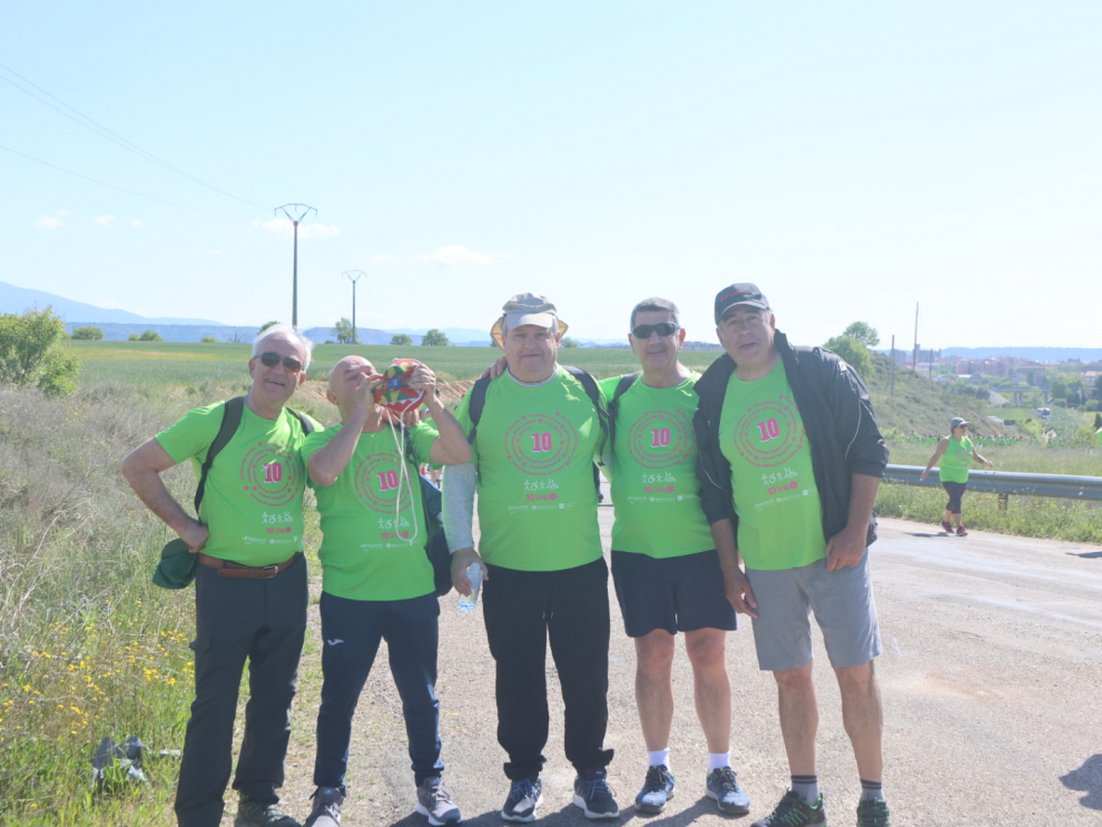 Los "marchosos" recorren los 18 kilómetros de la ruta