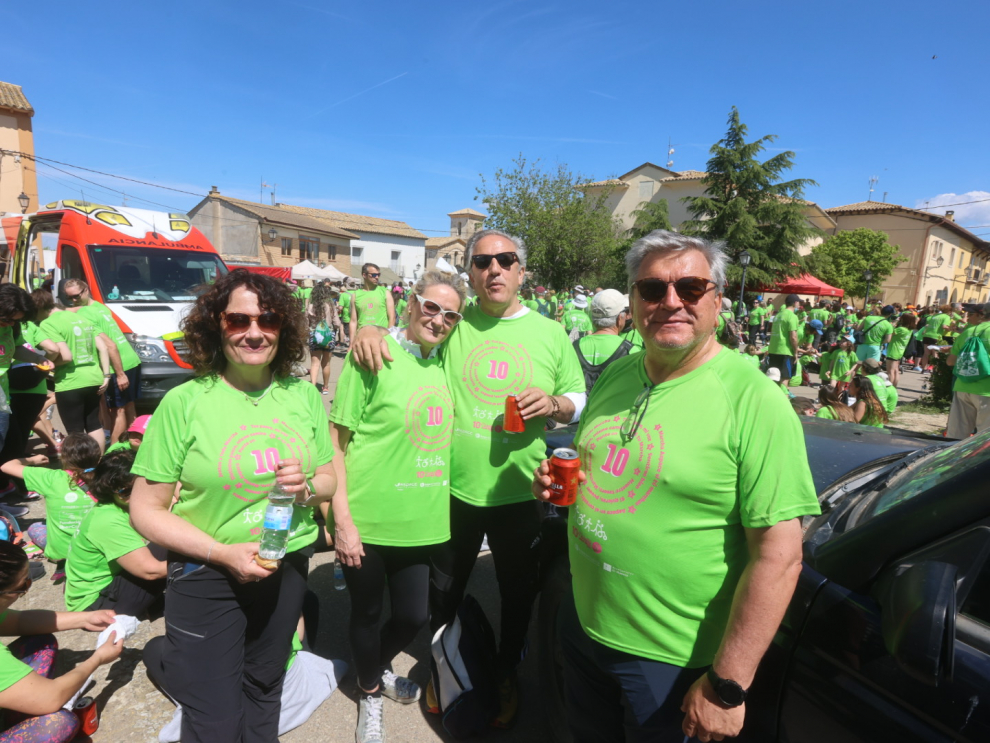 Los "marchosos" recorren los 18 kilómetros de la ruta