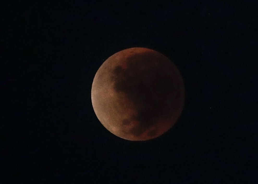 Eclipse de luna en Río de Janeiro, Brasil