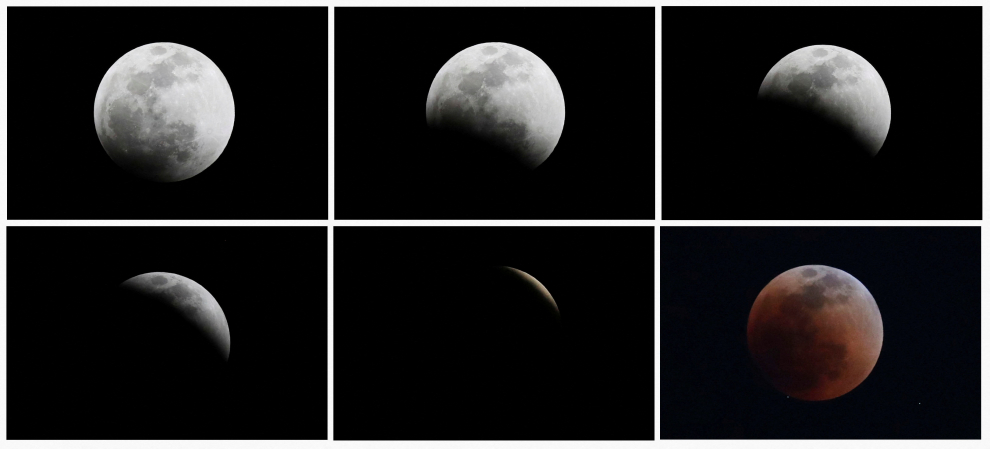 Total lunar eclipse, in Mexico City