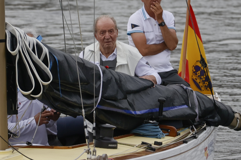 El rey emérito Juan Carlos I en Sanxenxo