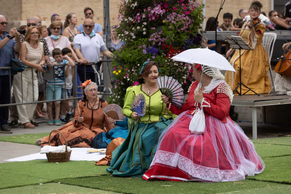 Imágenes de las Fiestas Goyescas en su tercer y último día en la plaza del Pilar