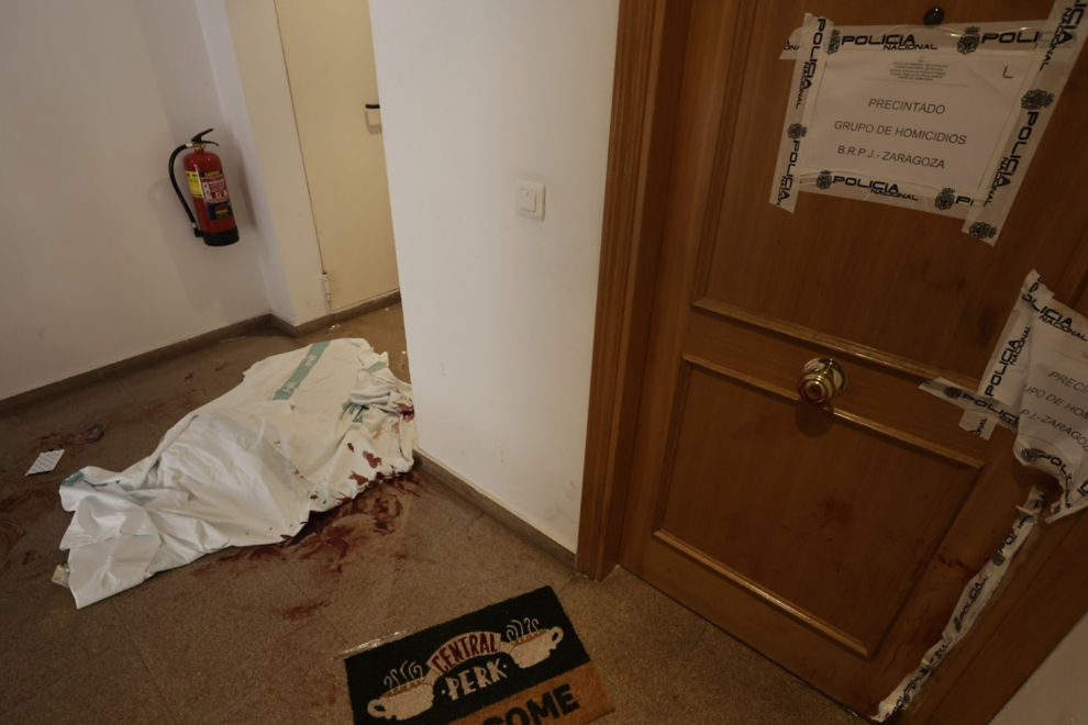Asesinato de una mujer la calle Alegría en Zaragoza