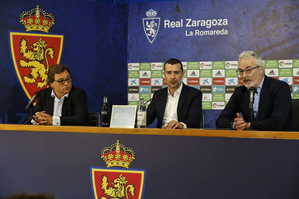 Presentación de Juan Carlos Carcedo como nuevo entrenador del Real Zaragoza
