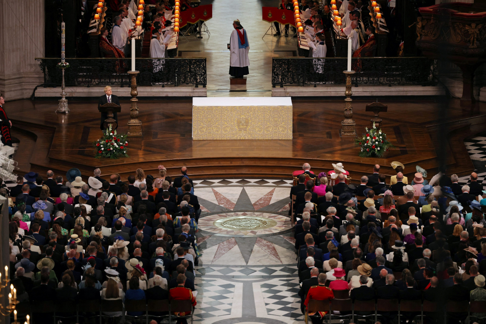 Misa de Acción de Gracias por el Jubileo de Platino de Isabel II.