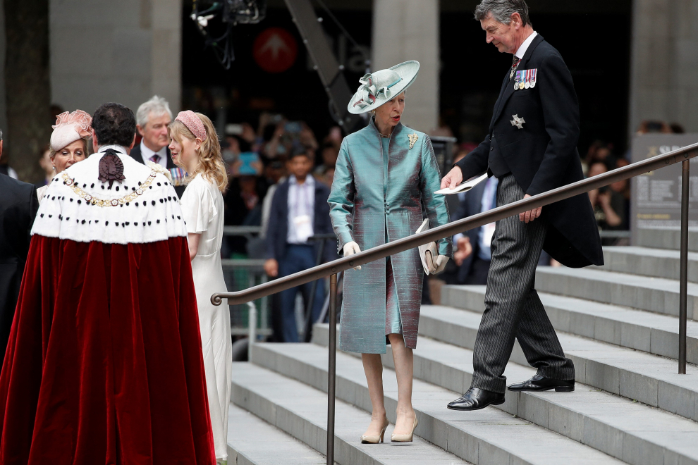Britain's Prince Harry and Meghan, Duchess of Sussex, leave following the National Service of Thanksgiving held at St Paul's Cathedral during the Queen's Platinum Jubilee celebrations in London, Britain, June 3, 2022. REUTERS/Peter Nicholls BRITAIN-ROYALS/PLATINUM-JUBILEE THANKSGIVING
