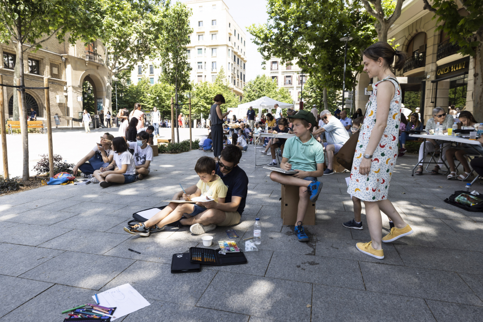 Concurso de pintura rápida al aire libre en Santa Engracia