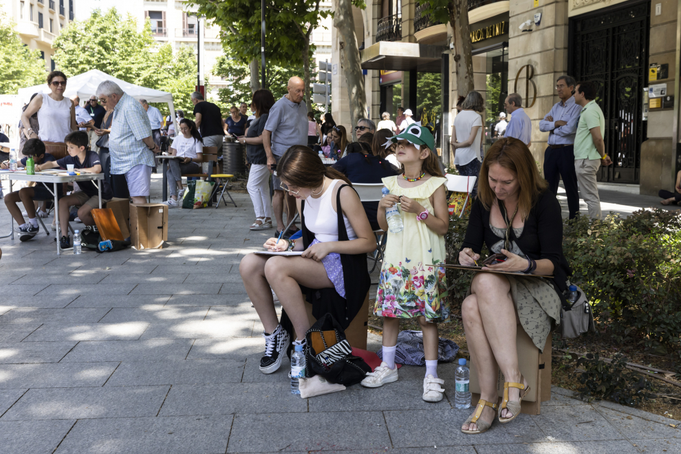 Concurso de pintura rápida al aire libre en Santa Engracia