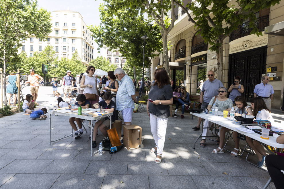 Concurso de pintura rápida al aire libre en Santa Engracia