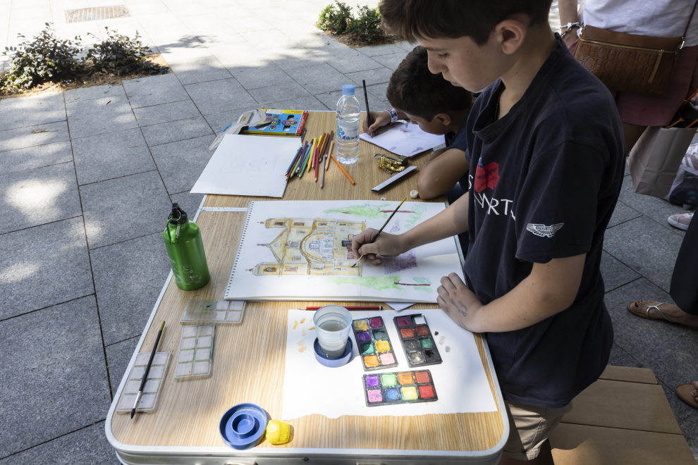 Concurso de pintura rápida al aire libre en Santa Engracia