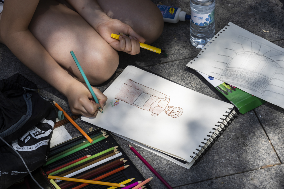 Concurso de pintura rápida al aire libre en Santa Engracia