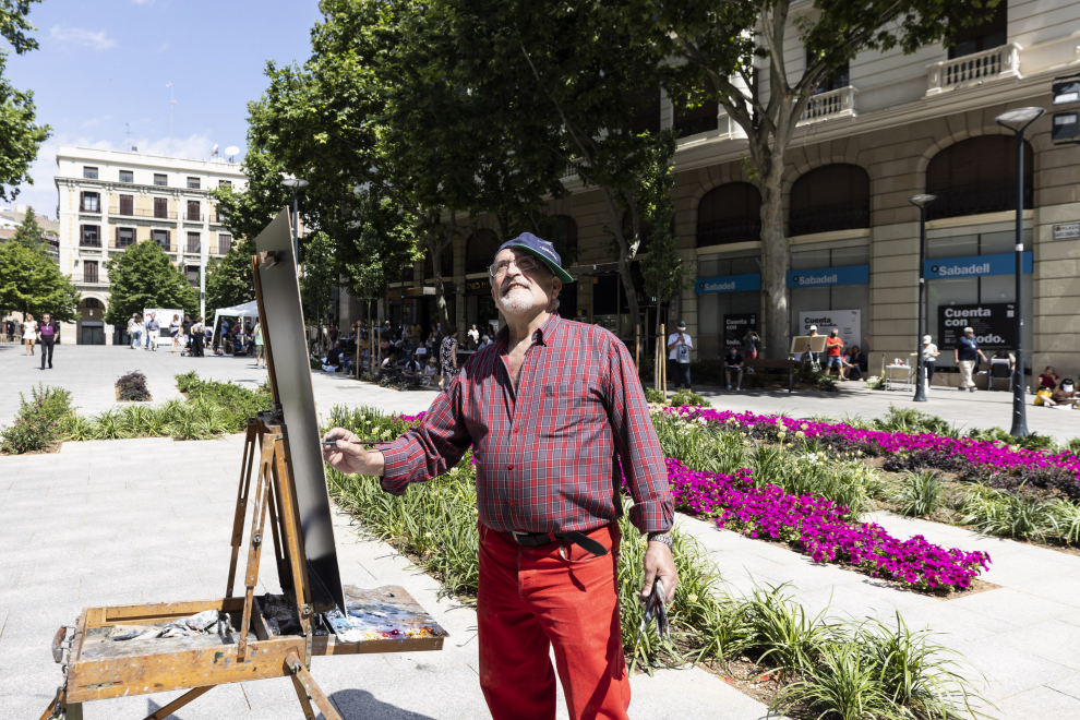 Concurso de pintura rápida al aire libre en Santa Engracia