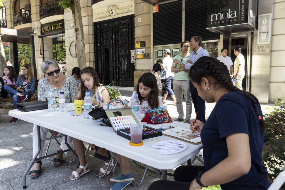 Concurso de pintura rápida al aire libre en Santa Engracia