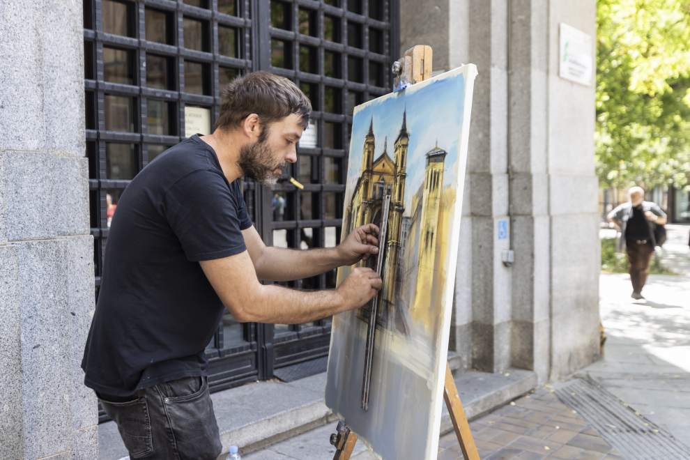 Concurso de pintura rápida al aire libre en Santa Engracia