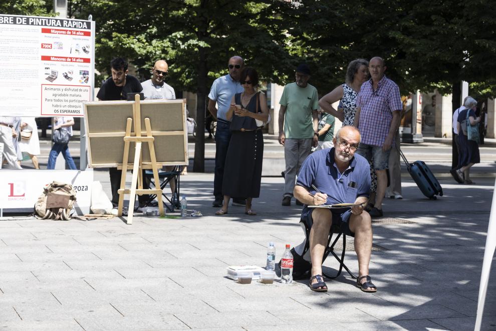 Concurso de pintura rápida al aire libre en Santa Engracia