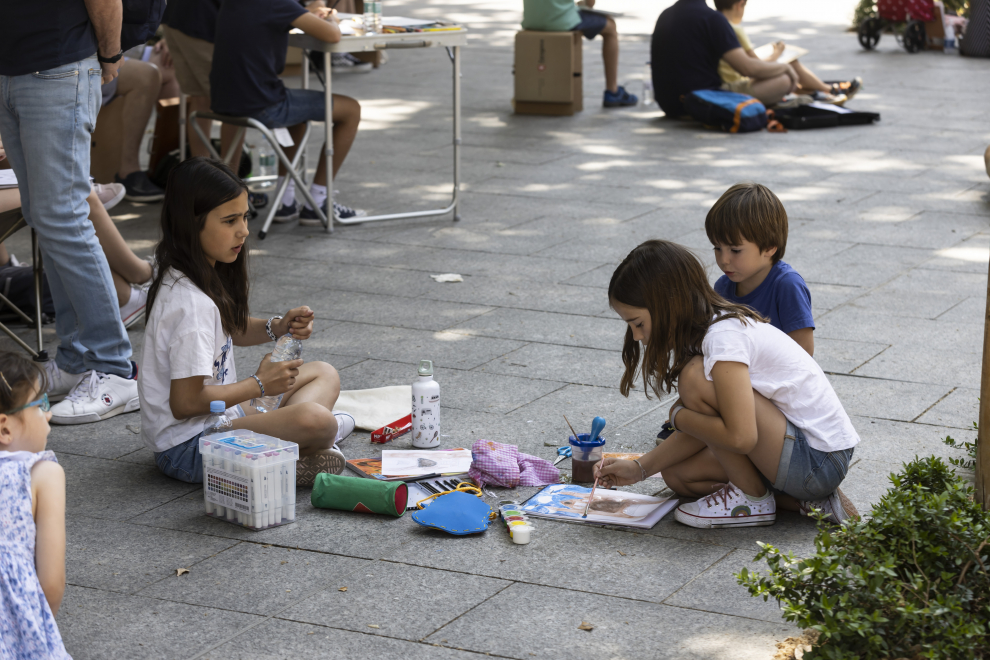 Concurso de pintura rápida al aire libre en Santa Engracia