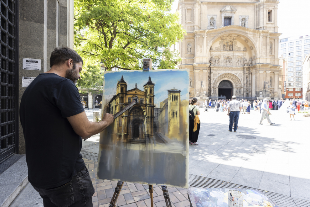 Concurso de pintura rápida al aire libre en Santa Engracia