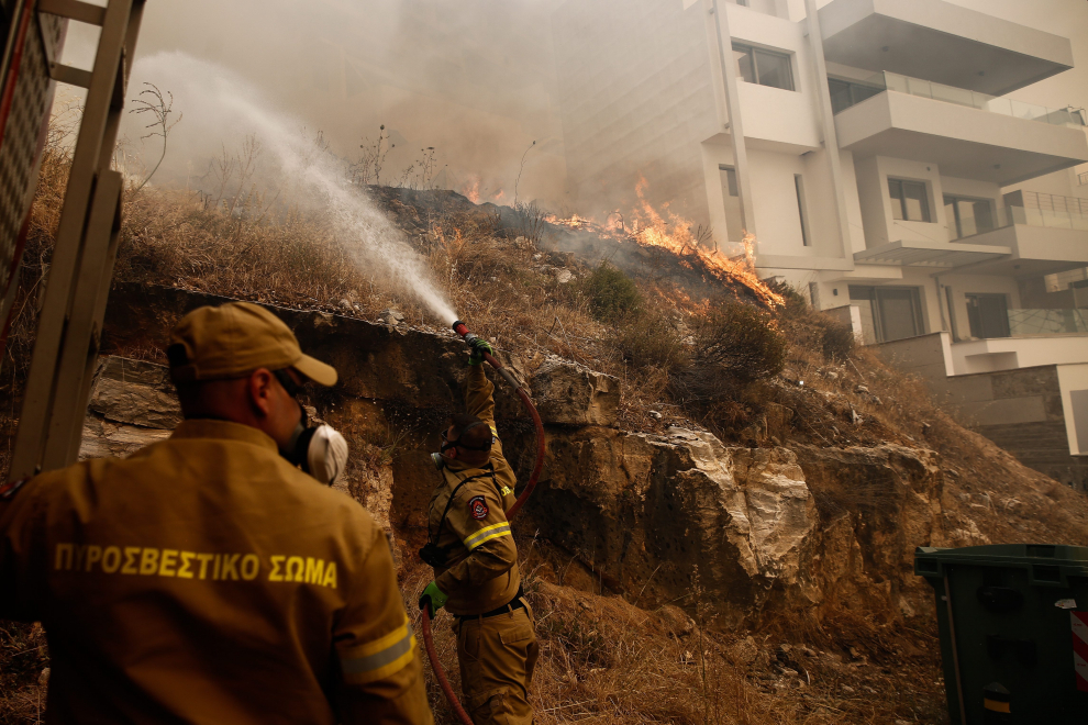 Fotos Del Incendio Cerca De Atenas | Imágenes