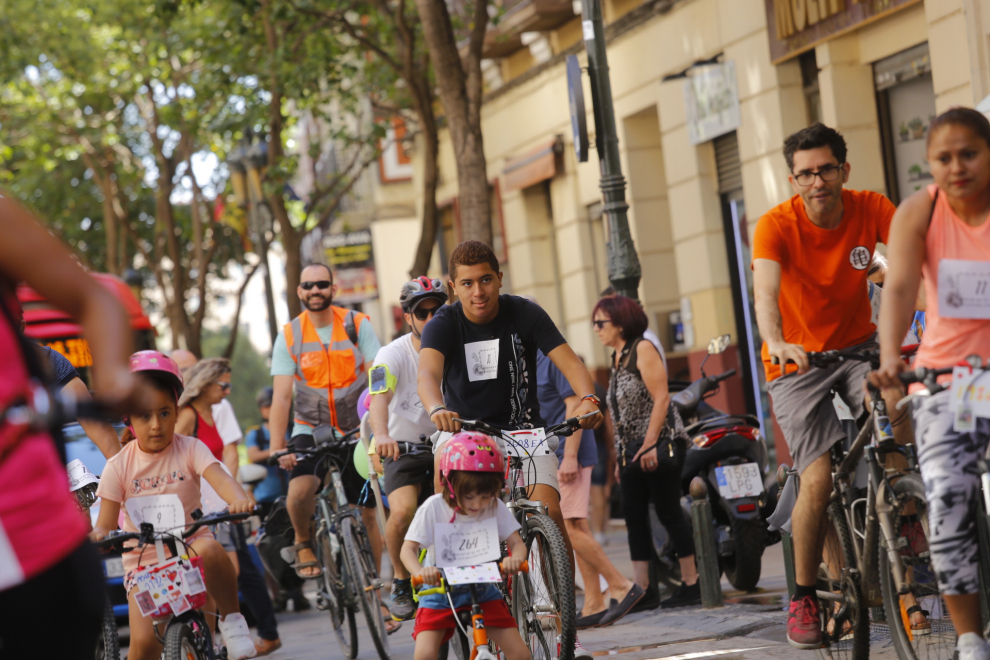 XV Bicicletada Escolar en Zaragoza.
